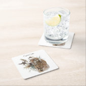 Schöner Setter mit Fasanen, Kunst Rechteckiger Pappuntersetzer (Vor Ort)