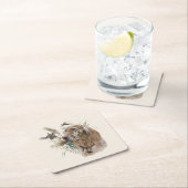 Schöner Setter mit Fasanen, Kunst Rechteckiger Pappuntersetzer (Vor Ort)