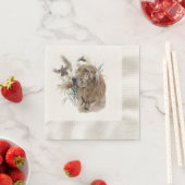 Schöner Setter mit Fasanen, Kunst Serviette (Beispiel)