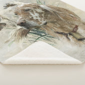 Schöner Setter mit Fasanen, Kunst Sherpadecke (3/4)