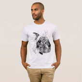 Schöner Setter mit Fasanen, Kunst T-Shirt (Vorne ganz)