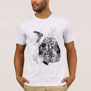 Schöner Setter mit Fasanen, Kunst T-Shirt