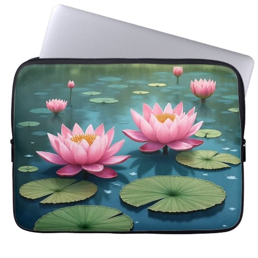 Schöner Siam Lotus Laptop-Sieb 30 cm Laptopschutzhülle (Vorderseite)