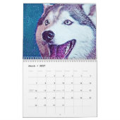 Schöner Sibirien Husky 2020 Mauer Kalender (Mär 2027)