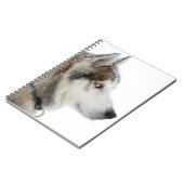 Schöner sibirischer Husky im Schnee Notizblock (Linke Seite)