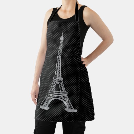 Schöner Silbereiffelturm Schürze (InSitu)