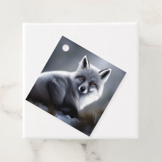 Schöner Silberfuchs Geschenkanhänger (Beispiel)