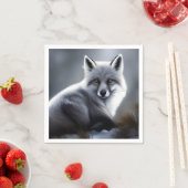 Schöner Silberfuchs Serviette (Beispiel)