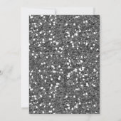 Schöner Silberner Glitzer Muttertag Einladung (Rückseite)