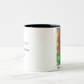 "Schöner Sinnes" Kaffee-Tasse Zweifarbige Tasse (Mittel)