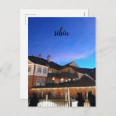 Schöner Sky Sibiu Feiertagspostkarte (Vorne/Hinten)