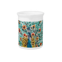 Schöner Smaragdgrün und türkis Peacock