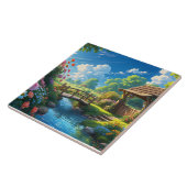 Schöner Sommer, bunte Illustration, Fliese (Seite)