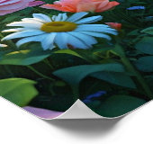 Schöner Sommer, bunte Illustration, Poster (Ecke)