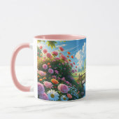 Schöner Sommer, bunte Illustration, Tasse (Links)