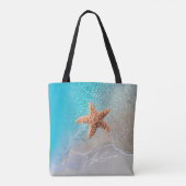 Schöner Sommer-Ozean-Strand landschaftlich mit Tasche (Rückseite)