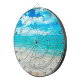 Schöner Sommer-Strand Dartscheibe (Vorderseite rechts)