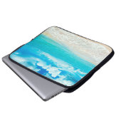 Schöner Sommer-Strand Laptopschutzhülle (Vorne Knopf)