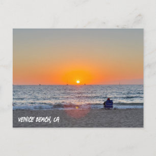 Schöner Sommer Sunset - Venice Beach, CA Postkarte