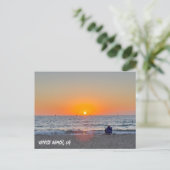 Schöner Sommer Sunset - Venice Beach, CA Postkarte (Stehend Vorderseite)