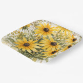 Schöner Sommergarten Sonnenblumen Pappteller (Gewinkelt)