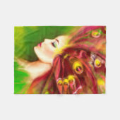 Schöner Sommerschmetterling Fleecedecke (Vorderseite (Horizontal))