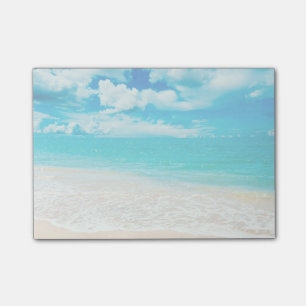 Schöner Sommerstrand Post-it Klebezettel