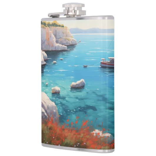 Schöner Sommertag Flachmann (Links)