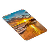 Schöner Sonnenaufgang am Strand Magnet (Rechte Seite)