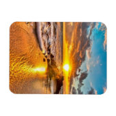 Schöner Sonnenaufgang am Strand Magnet (Horizontal)