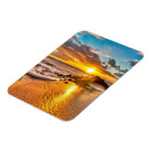 Schöner Sonnenaufgang am Strand Magnet (Linke Seite)