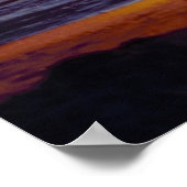 Schöner Sonnenaufgang am Ufer des Fotos Poster (Ecke)