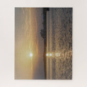 Schöner Sonnenaufgang an Dunedin-Damm Puzzle (Vertikal)