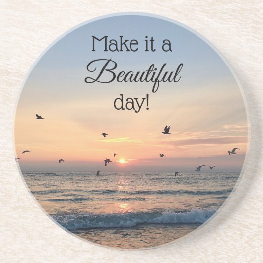 Schöner Sonnenaufgang Beach Untersetzer (Vorne)