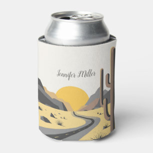 Schöner Sonnenaufgang der Wüste mit Bergsicht Dosenkühler