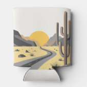 Schöner Sonnenaufgang der Wüste mit Bergsicht Dosenkühler (Rückseite)