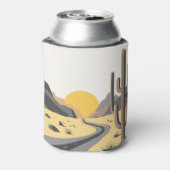 Schöner Sonnenaufgang der Wüste mit Bergsicht Dosenkühler (Kanne Rückseite)