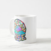 Schöner Sonnenaufgang ~ Hochwertige Nachricht Kaffeetasse (Vorderseite Links)