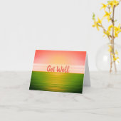 Schöner Sonnenaufgang Karte (Gelbe Blume)