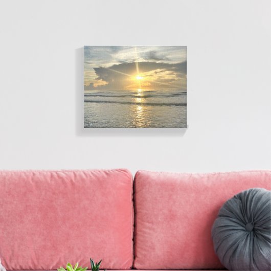 Schöner Sonnenaufgang Leinwanddruck (Insitu (Wohnzimmer))