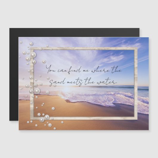 Schöner Sonnenaufgang Magnetkarte (Vorne/Hinten)