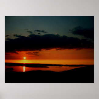 Schöner Sonnenaufgang Poster