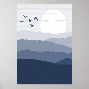 Schöner Sonnenaufgang Poster