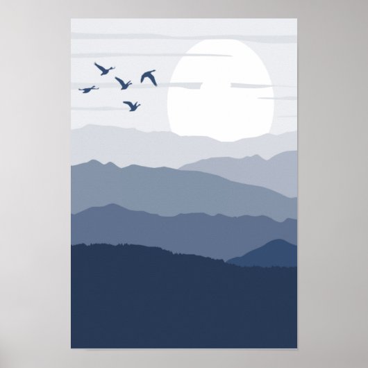 Schöner Sonnenaufgang Poster (Vorne)