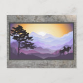 Schöner Sonnenaufgang über dem Berg Landschaft Kun Postkarte (Vorderseite)