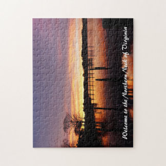 Schöner Sonnenuntergang am Corrotoman River Puzzle