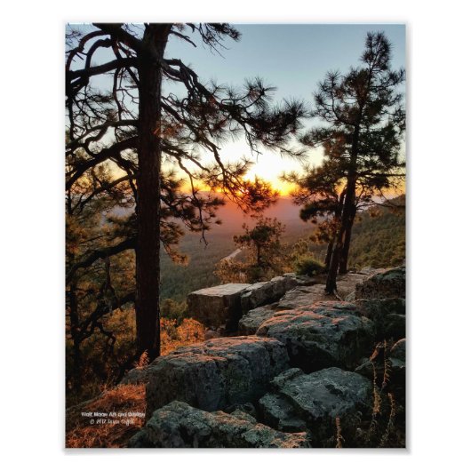 Schöner Sonnenuntergang am Mogollon Rim Arizona Fotodruck (Vorne)