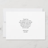 Schöner Sonnenuntergang am ruhigen See Dankeskarte (Rückseite)