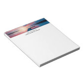 Schöner Sonnenuntergang am ruhigen See Notizblock (angewinkelt)