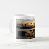 Schöner Sonnenuntergang am See in Fair Haven Beach Kaffeetasse (Vorderseite Links)